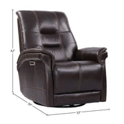 Carnegie - Power Swivel Glider Recliner - R&R Furniture Gallery (Fountain Valley, CA)