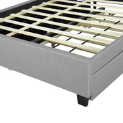 Upholstered Platform Bed With Storage Headboard, Trundle & 2 Drawers And A Set Of Sockets & USB Ports - R&R Furniture Gallery (Fountain Valley, CA)
