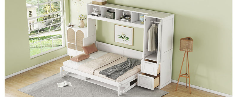 Space Saving Murphy Wall Bed With Closet And Drawers - R&R Furniture Gallery (Fountain Valley, CA)