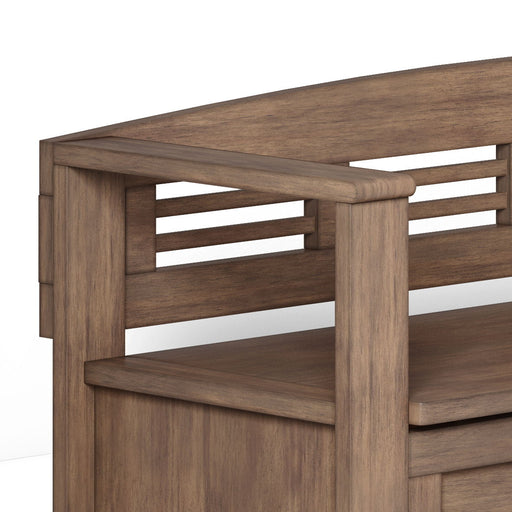 Adams - Entryway Storage Bench - Rustic Natural Aged Brown - R&R Furniture Gallery (Fountain Valley, CA)