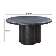 Elika - Faux Plaster Round Dining Table - R&R Furniture Gallery (Fountain Valley, CA)