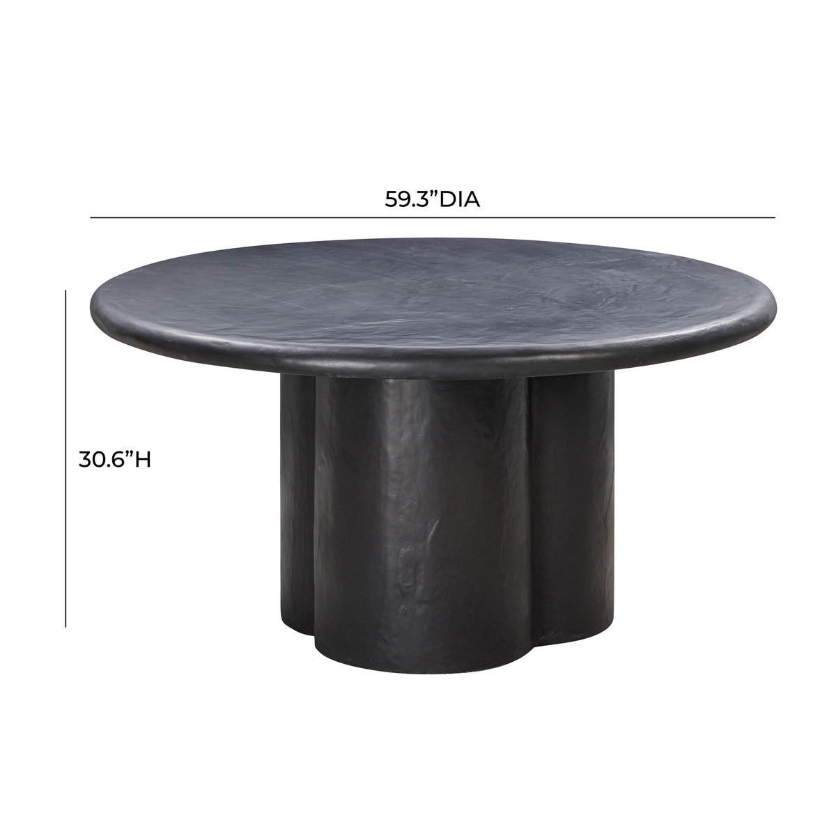 Elika - Faux Plaster Round Dining Table - R&R Furniture Gallery (Fountain Valley, CA)