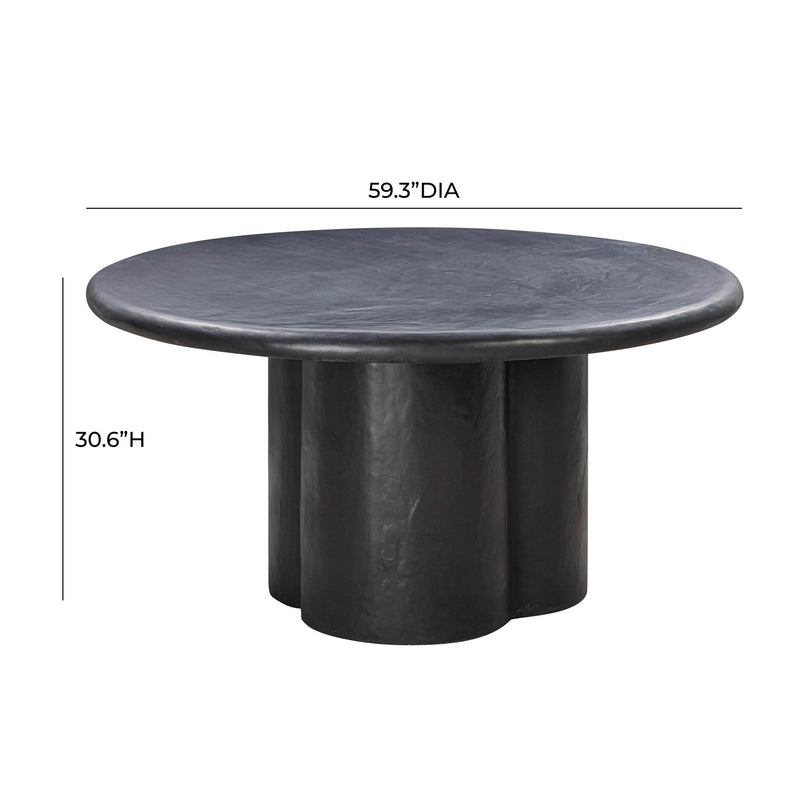 Elika - Faux Plaster Round Dining Table - R&R Furniture Gallery (Fountain Valley, CA)