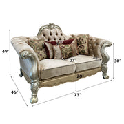 Dresden - Loveseat (w/5 Pillows) - R&R Furniture Gallery (Fountain Valley, CA)