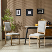 French Country Style Dining Chair With Upholstered Seating And Fluted Legs - R&R Furniture Gallery (Fountain Valley, CA)