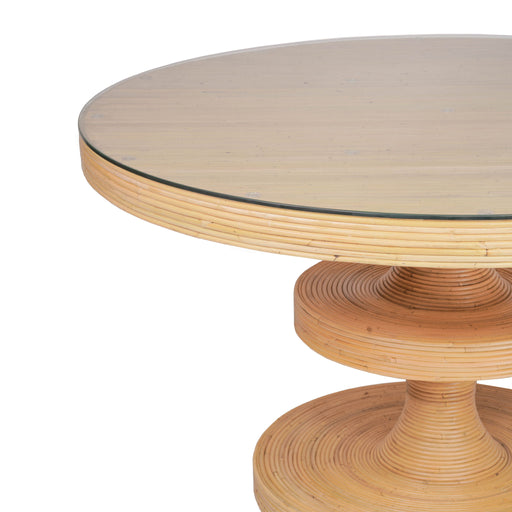 Apollonia - Rattan Round Dining Table - Natural - R&R Furniture Gallery (Fountain Valley, CA)