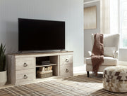 Willowton - TV Stand With Fireplace Option - R&R Furniture Gallery (Fountain Valley, CA)
