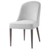 Set of two Uttermost Brie armless chairs with upholstered seats and wooden legs, modern design for stylish living spaces.