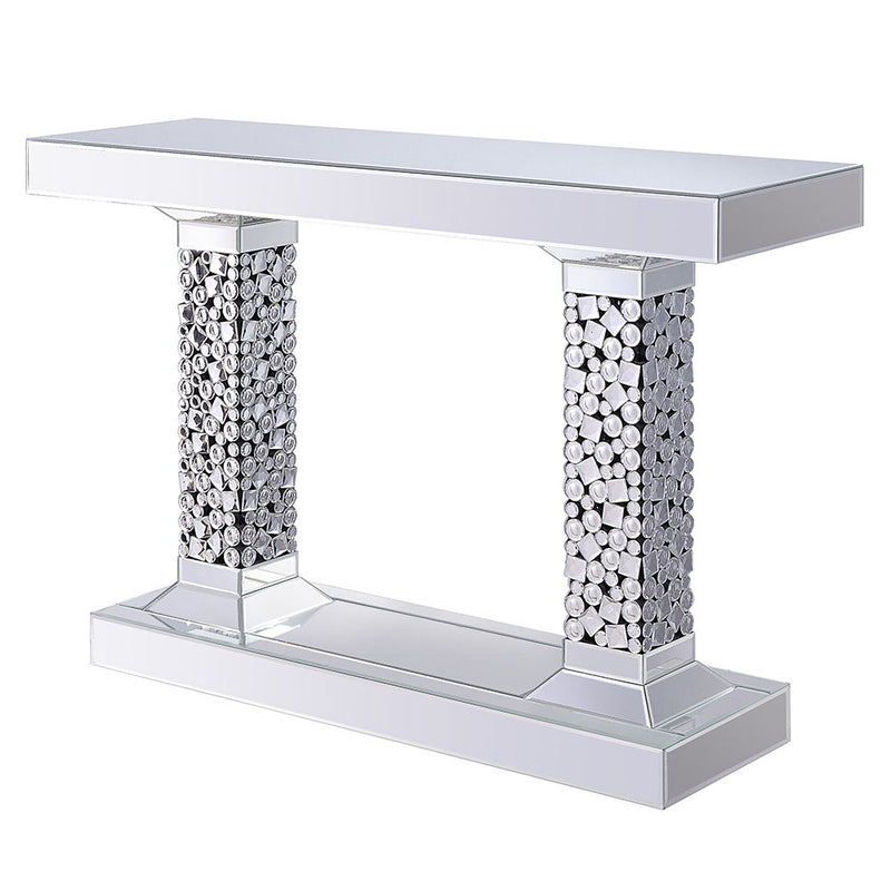 Kachina - Console Table - Mirrored & Faux Gems - R&R Furniture Gallery (Fountain Valley, CA)