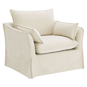 Shane - Chair With 2 Pillows - Beige Linen - R&R Furniture Gallery (Fountain Valley, CA)