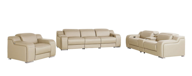 1116 - 7-Piece Modular Power Reclining Sofa, Loveseat & Chair Set In With 6 Power Recliners & Power Headrests