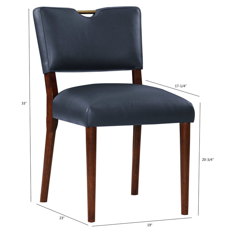 Bryson - Dining Chair (Set of 2) - Dark Navy - R&R Furniture Gallery (Fountain Valley, CA)