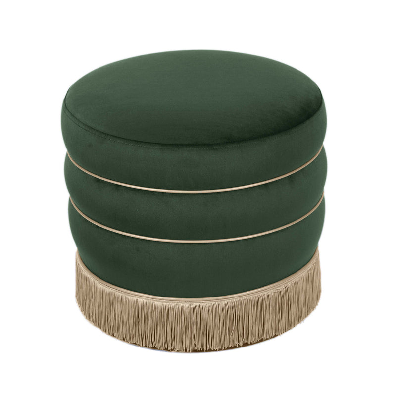 Lakka - Velvet Ottoman - R&R Furniture Gallery (Fountain Valley, CA)