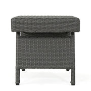 Outdoor Wicker Table With Rectangular Tabletop - Gray - R&R Furniture Gallery (Fountain Valley, CA)