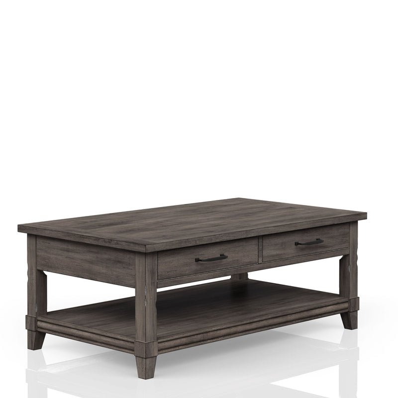 Lift Top Cocktail Table With Casters - Gray - R&R Furniture Gallery (Fountain Valley, CA)