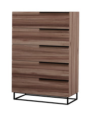 Matteo Italian Modern Walnut Chest — view 4