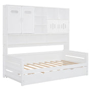 Daybed With All-In-One Cabinet And Shelf - R&R Furniture Gallery (Fountain Valley, CA)
