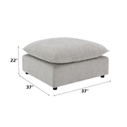 Marisa - Modular Ottoman - Beige Boucle - R&R Furniture Gallery (Fountain Valley, CA)