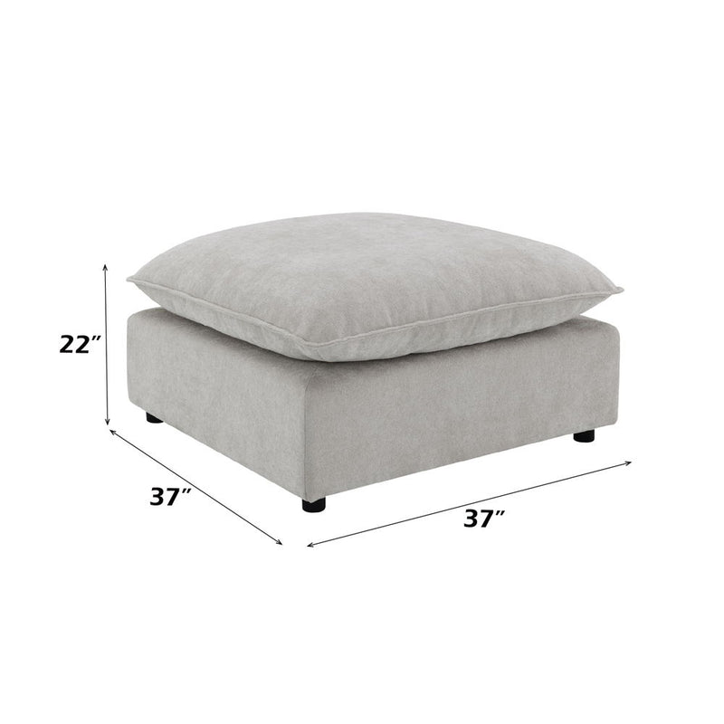 Marisa - Modular Ottoman - Beige Boucle - R&R Furniture Gallery (Fountain Valley, CA)