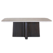 Jacory - Dining Table With Bottocino Marble Top - Espresso - R&R Furniture Gallery (Fountain Valley, CA)