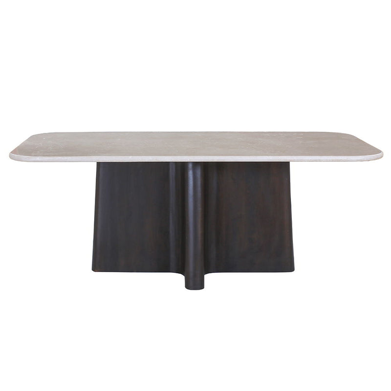 Jacory - Dining Table With Bottocino Marble Top - Espresso - R&R Furniture Gallery (Fountain Valley, CA)