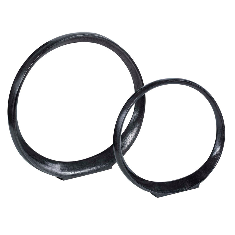 Orbits - Ring Sculptures (Set of 2)