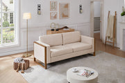 Modern Sofa With Solid Wood Legs, 3 Seater - R&R Furniture Gallery (Fountain Valley, CA)
