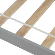 DreamHaus platform trundle bed with clean-lined wooden frame and pull-out trundle for versatile sleeping options.
