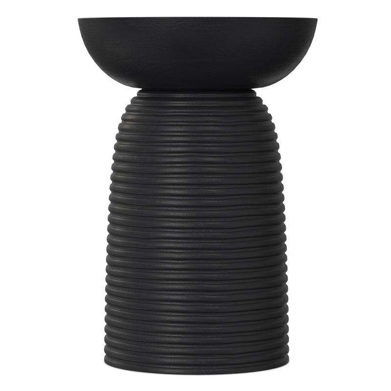 Boyd - Ribbed Accent Table - Black - R&R Furniture Gallery (Fountain Valley, CA)