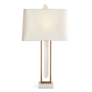 Jeweled Point - Table Lamp - Brass / Gold / White