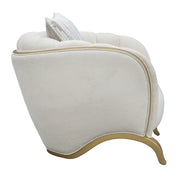 Scotts Square - Matching Chair - Cornsilk / Light Champagne - R&R Furniture Gallery (Fountain Valley, CA)