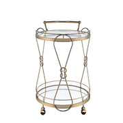 Zekera - Serving Cart - Champagne - R&R Furniture Gallery (Fountain Valley, CA)