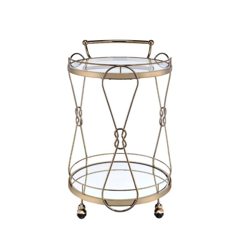 Zekera - Serving Cart - Champagne - R&R Furniture Gallery (Fountain Valley, CA)