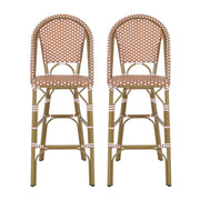 Outdoor Pe Rattan French Barstool Set - R&R Furniture Gallery (Fountain Valley, CA)