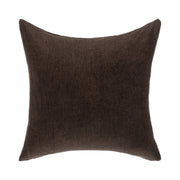 Abbey Sierra Brown 22x22 inch accent pillow by Classic Home featuring textured fabric and decorative design.