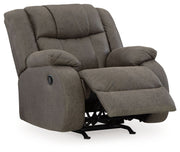 First Base - Rocker Recliner - Gunmetal - R&R Furniture Gallery (Fountain Valley, CA)