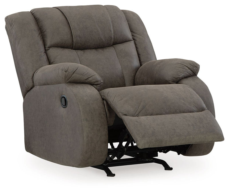 First Base - Rocker Recliner - Gunmetal - R&R Furniture Gallery (Fountain Valley, CA)