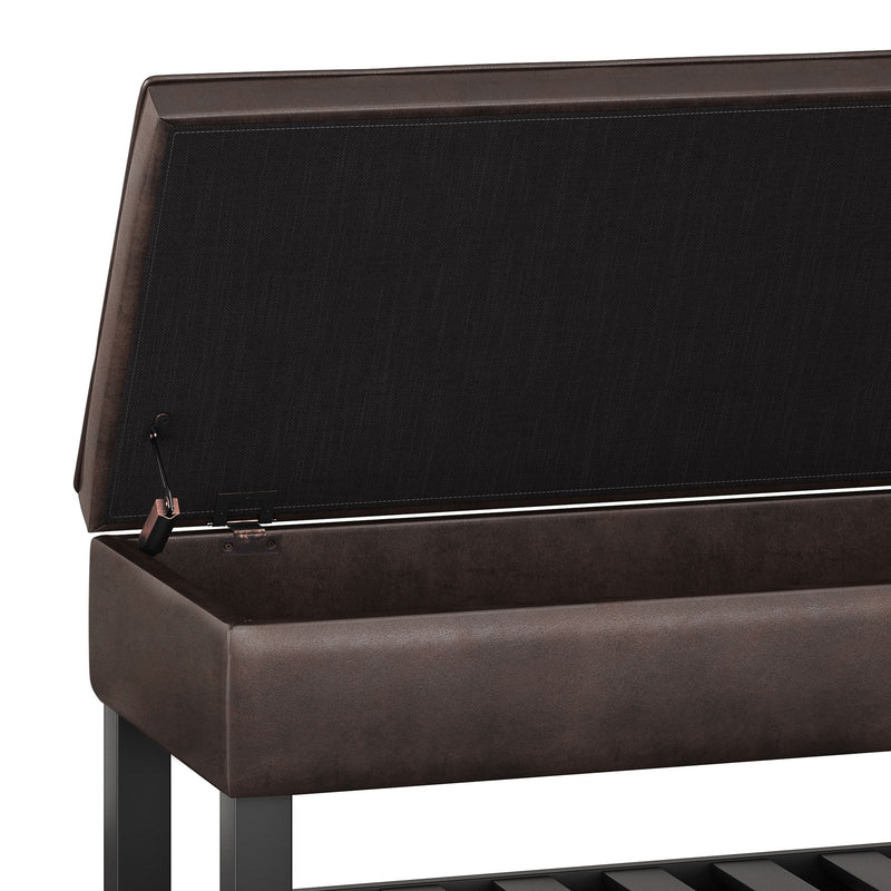 Cosmopolitan - Storage Ottoman Bench With Open Bottom - R&R Furniture Gallery (Fountain Valley, CA)