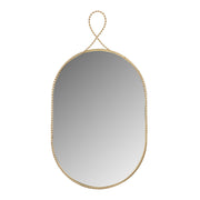 Ravina - Oval Wall Mirror - Braided Brass - R&R Furniture Gallery (Fountain Valley, CA)