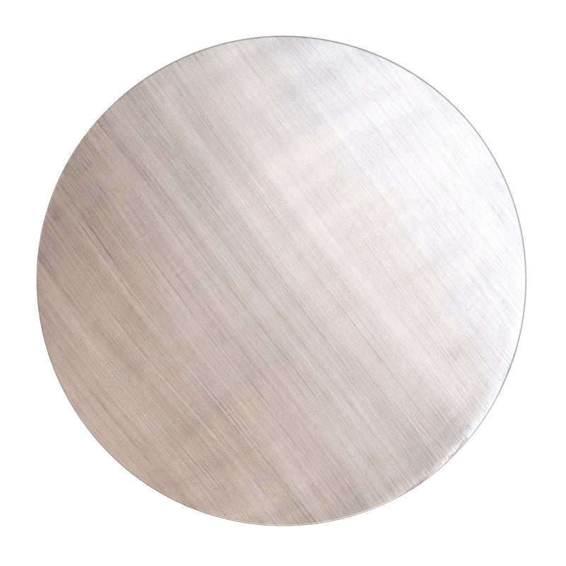 Johnsen - Geometric Pattern Accent Table - Antique Silver - R&R Furniture Gallery (Fountain Valley, CA)