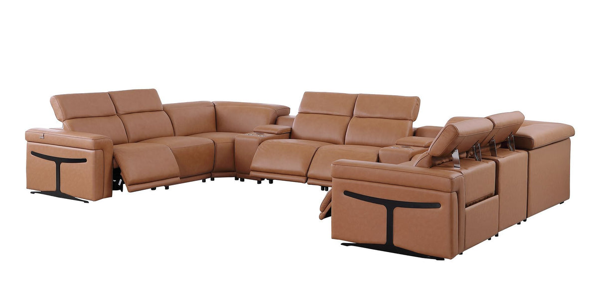 1126 - 10-Piece U-Shaped Sectional Sofa In With 4 Power Recliners & Power Headrests