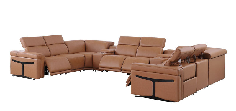 1126 - 10-Piece U-Shaped Sectional Sofa In With 4 Power Recliners & Power Headrests