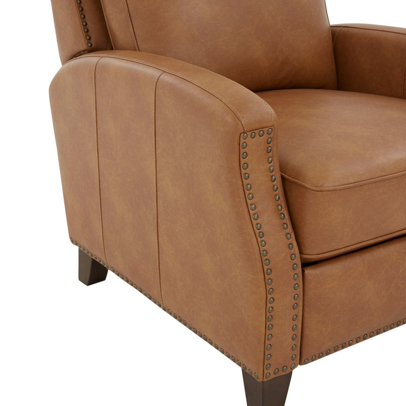 Jack - Push Back Recliner With Track Arms And Nailhead Accents - R&R Furniture Gallery (Fountain Valley, CA)