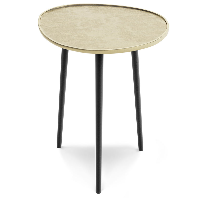Tanner - Metal Side Table - Gold - R&R Furniture Gallery (Fountain Valley, CA)
