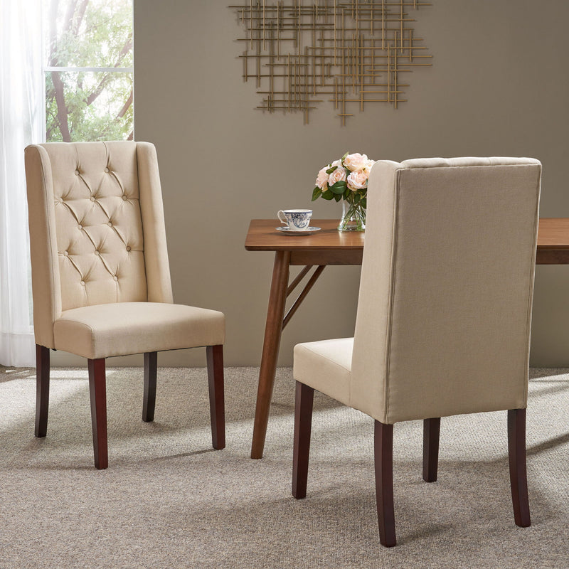 Sophisticated Tufted Dining Chair With High Back Design - R&R Furniture Gallery (Fountain Valley, CA)