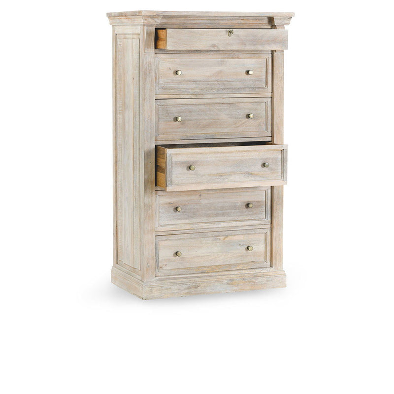 Adelaide - 6 Drawer Chest - Natural Cream Wash - R&R Furniture Gallery (Fountain Valley, CA)