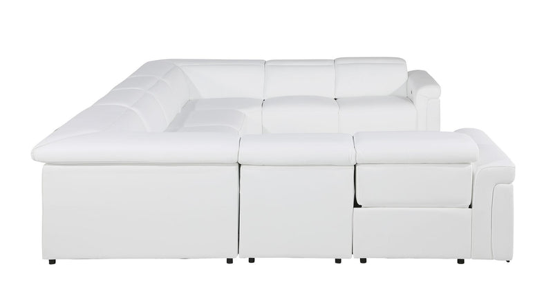 1126 - 8-Piece U-Shaped Sectional Sofa In With 4 Power Recliners & Power Headrests