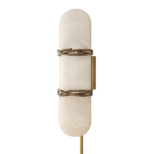 Entangled Vine - 1 Light Sconce - Brass / White