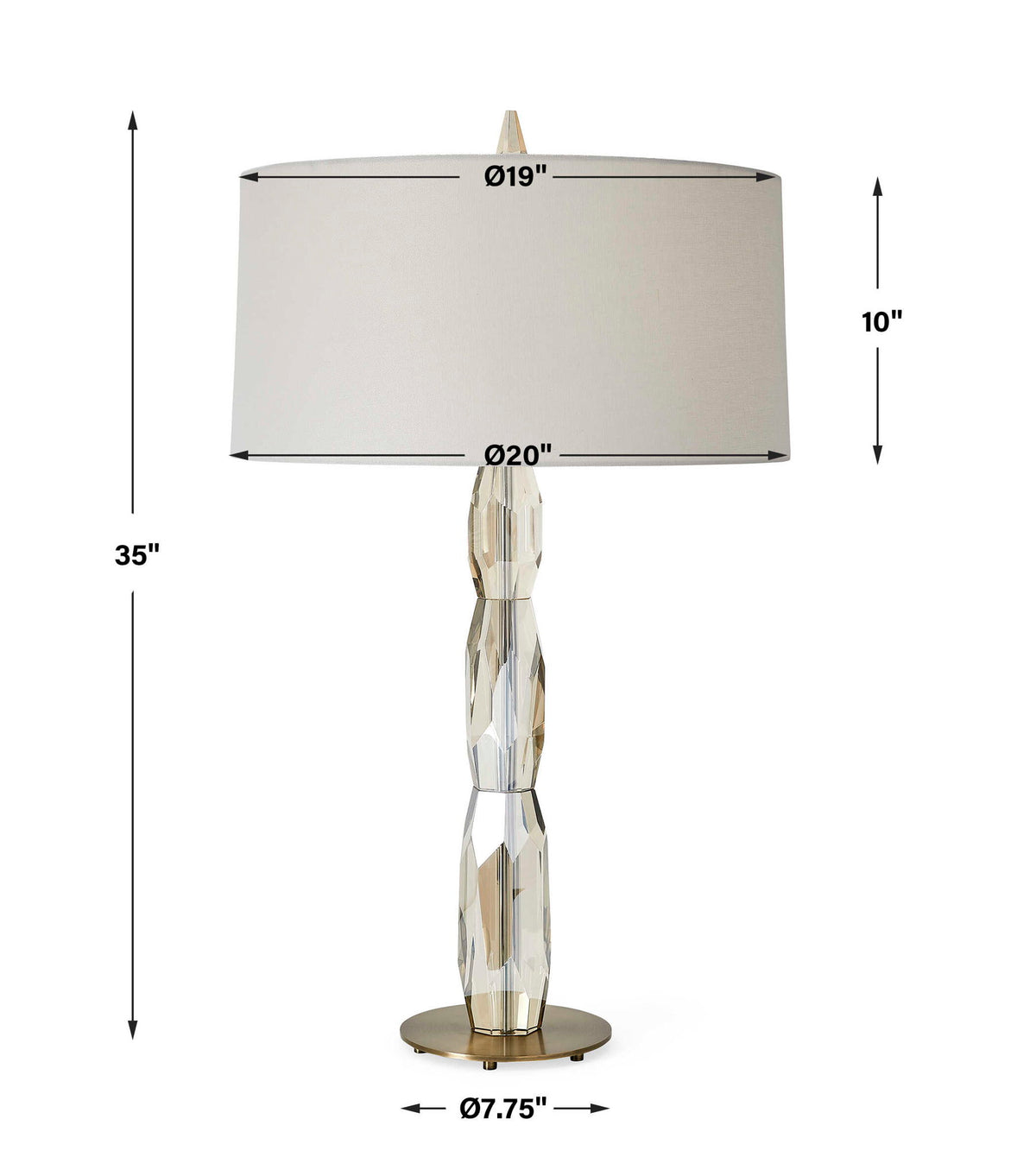 Multifaceted - Table Lamp - White