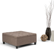 Harrison - Upholstered Coffee Table Storage Ottoman - R&R Furniture Gallery (Fountain Valley, CA)